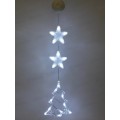 Фигура Елочка 15*19см светодиодная 1 реж белый, тип питания от батареек 183-0470