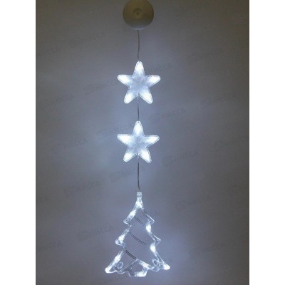 Фигура Елочка 15*19см светодиодная 1 реж белый 183-0470 Фигура Елочка 15*19см светодиодная 1 реж белый 183-0470