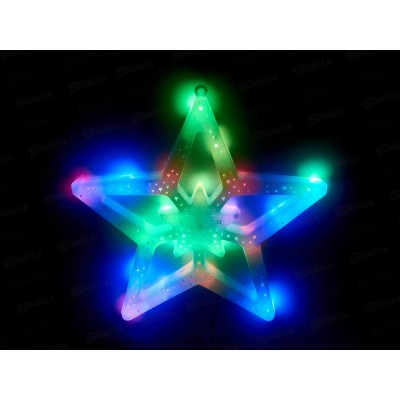 Фигура Звезда 30см светодиодная мульти 183-654 Фигура Звезда 30см светодиодная мульти 183-654