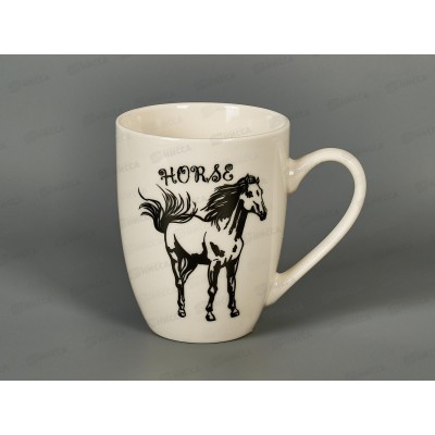 Кружка 340мл "Великолепные скакуны" микс 889-0532