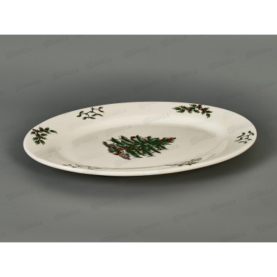 Блюдо "Елочка" керам 29,5*21*2,5см 893-257