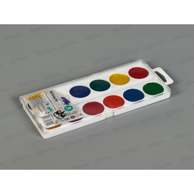 Акварель ПандаРог "Креатив" 12цв., медовая, б/к, 15-5837 *40 Акварель ПандаРог "Креатив" 12цв., медовая, б/к, 15-5837 *40