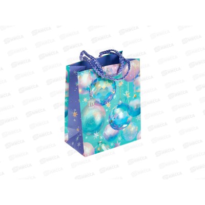 Пакет бумажный подарочный Новый год 11,5*14,5*6,5 0191.617