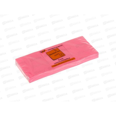 Блок липкий Workmate 38*51мм, неоново-пурпурный, 300л, 14-5850 *12