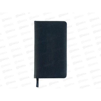 Еженедельник Qredo &quotDublin&quot А6, 64л, недатир.,кожзам, т-синий, 15-6939