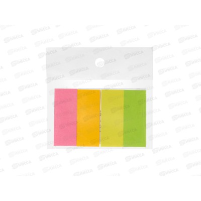 Закладки самокл. Workmate 20*50мм, 4 цвета, по 40л, неон, 14-3144 *24