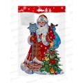 Панно новогоднее на стену Дед Мороз с ёлочкой, 22*30см, SYTH-2825069 Панно новогоднее на стену Дед Мороз с ёлочкой, 22*30см, SYTH-2825069