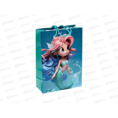 Пакет подарочный MI 14х20х6,5см Принцесса русалок, ПКП-0319 *12