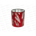Подсвечник "Волшебная ветвь" 8,5*10см красный 201-3804