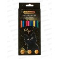 Карандаши 12цв ПандаРог "Mystery cat" пластик, 15-7502 *12/240 Карандаши 12цв ПандаРог "Mystery cat" пластик, 15-7502 *12/240