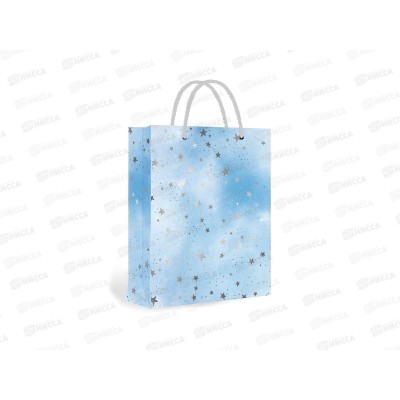 Пакет подарочный MI 40х56х18см Созвездие, голубой, ППК-7616 *12