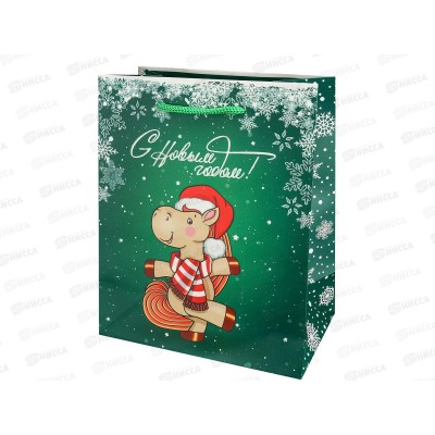 Пакет подарочный MI 18х23х10см (M) Милая лошадка, ППК-2424 *12