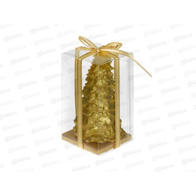 Свеча "Сказочная ель" 5,5*10см золото 221-048 Свеча "Сказочная ель" 5,5*10см золото 221-048