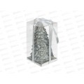 Свеча "Сказочная ель" 5,5*10см серебро 221-049