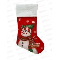 Носок новогодний "Снеговик" 19*34см 201-3579