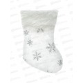 Носок новогодний "Золотые звездочки" 22*35см бел/зол 201-5260
