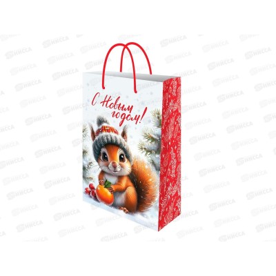 Пакет подарочный MI 14х20х6,5см (MS) Бельчонок, ППК-2279 *12