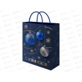 Пакет подарочный MI 18х23х10см (M) Синие шары, ППК-2296  *12
