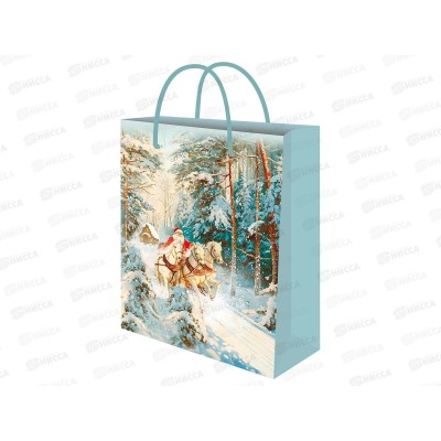 Пакет подарочный MI 18х23х8см (M) Тройка коней ППК-2317 *12