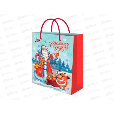 Пакет подарочный MI 22х31х10см (МL) Дедушка Мороз, ППК-2327 *12