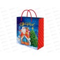 Пакет подарочный MI 22х31х10см (МL) Дед Мороз с подарками, ППК-2335*12