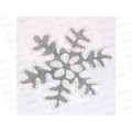 Наклейка &quotНовогодняя снежинка&quot 15*20 серебро 185-1020
