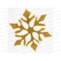 Наклейка "Королевская снежинка" 15*20 золото 185-1021 Наклейка "Королевская снежинка" 15*20 золото 185-1021