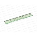 Линейка 15см Workmate прозрачная, пластиковая, 3цв., 15-7641 *1750