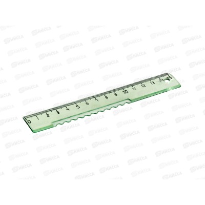 Линейка 15см Workmate прозрачная, пластиковая, 3цв., 15-7641 *1750