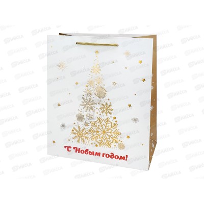 Пакет подарочный MI 26,4х32,7х13,6см (L) Елка ППК-2401 *12