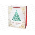 Пакет подарочный MI 26,4х32,7х13,6см (L) Новогодняя елка ППК-2400 *12