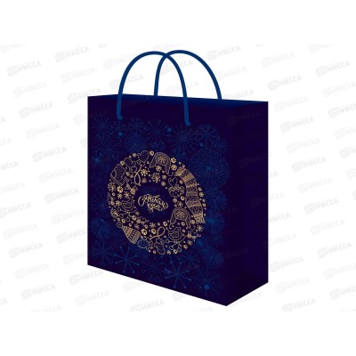 Пакет подарочный MI 26,4х32,7х13,6см (L) Дух праздника ППК-2349 *12