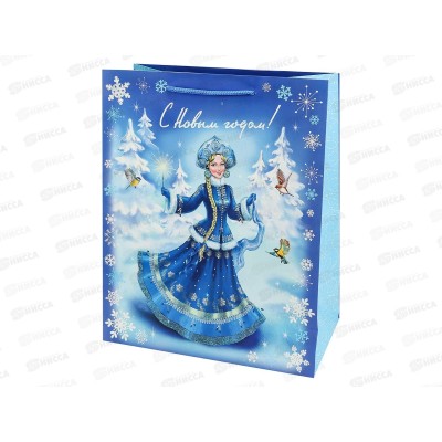 Пакет подарочный MI 26,4х32,7х13,6см (L) Снегурочка ППК-2337 *12