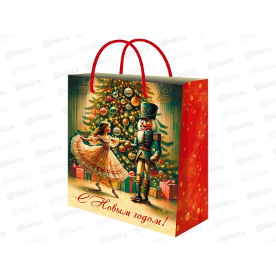 Пакет подарочный MI 26,4х32,7х13,6см (L) Щелкунчик, 157г ППК-2360 *12