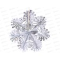 Украшение фольга &quotСказочная снежинка&quot 30см серебро 202-434