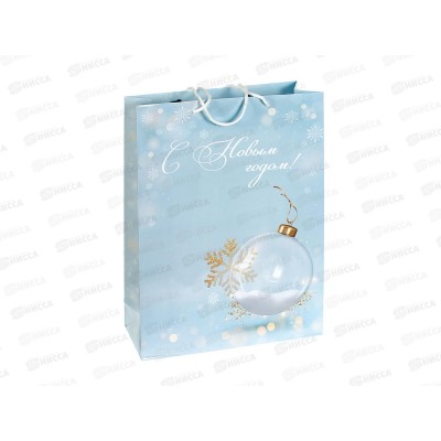 Пакет подарочный MI 32,4х44,5х10,2см Стеклянный шар,157г ППК-2368*12