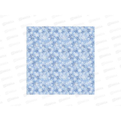 Бумага упаковочная MI Морозные снежинки (10л,70*100см) УБ-6144