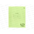 Тетрадь 12л лин. BG UniTone Neon пластик. обл.салатовый 08903 *10/150