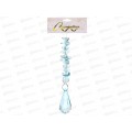 Подвеска "Изящный камень" 13см голубой 259-178