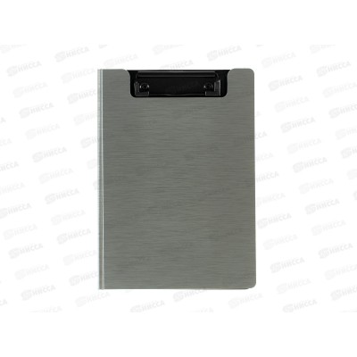 Папка-планшет Berlingo зажимом Steel&Style А5+ серебро метал 94102