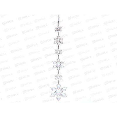 Подвеска "Хрустальные снежинки" 26см серебро 259-250 Подвеска "Хрустальные снежинки" 26см серебро 259-250
