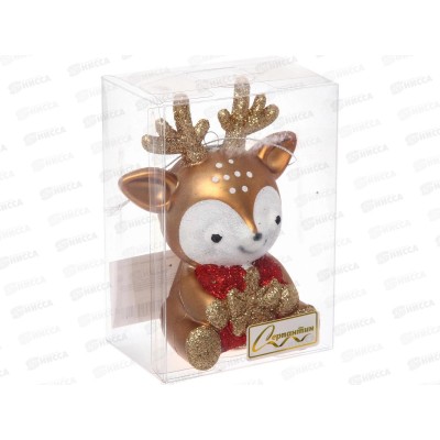 Елочная игрушка Веселый олененок 8*11,5см 916-1620 Елочная игрушка Веселый олененок 8*11,5см 916-1620