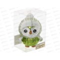 Елочная игрушка Чудной пингвин 7*10см салатовый 201-4690