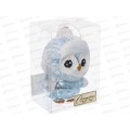 Елочная игрушка Чудной пингвин 7*10см голубой 201-4696