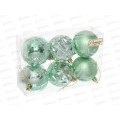 Набор елочных шаров 6шт "Вивальди" 6см нежно-зеленый 201-5163 Набор елочных шаров 6шт "Вивальди" 6см нежно-зеленый 201-5163