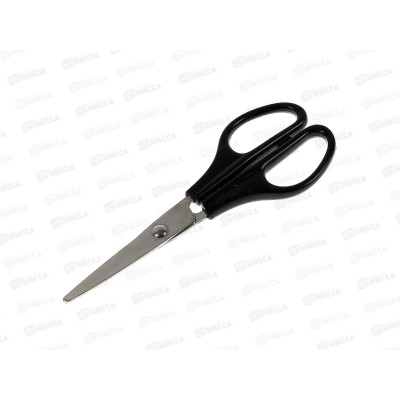Ножницы Workmate 160мм, пластиковые чёрные ручки, 15-0974  *12/240