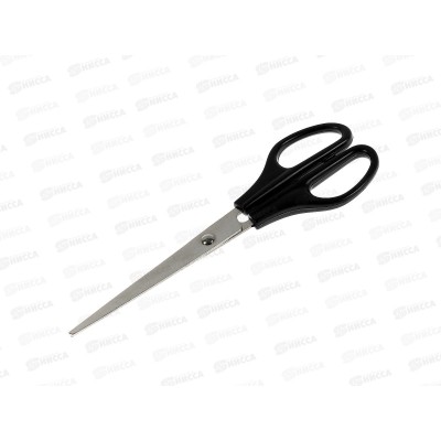 Ножницы Workmate 190мм, пластиковые чёрные ручки, 14-6381  *24/144