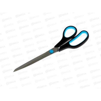 Ножницы Workmate 235мм, пластиковые чёрные ручки, 14-6397  *12/144