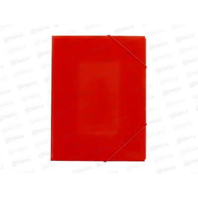 Папка на резинке Workmate А4, 500мкм, красная, 15-6099  *60