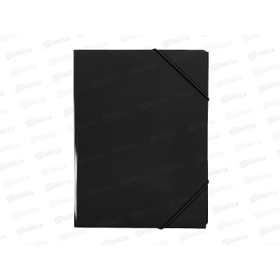 Папка на резинке Workmate А4, 500мкм, черная, 15-6101  *60